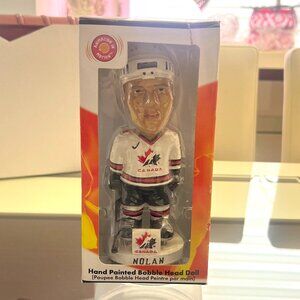 Owen Nolan Hand Painted Bobblehead by Animation In Motion Collectible Series!